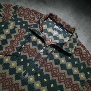 Duluth Trading Pullover Mens Large Fleece 1/4 Quarter Zip Sweater Aztec Navajo